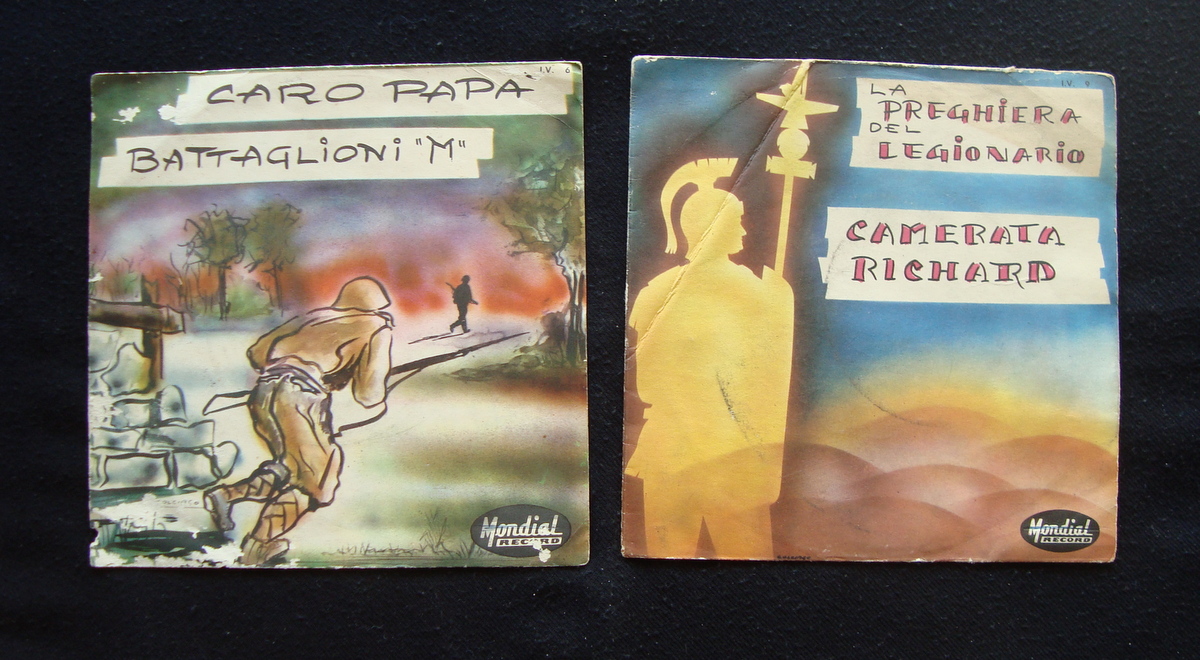 Dischi ventennio quattro buste anni 50 Mondial Record Fonola