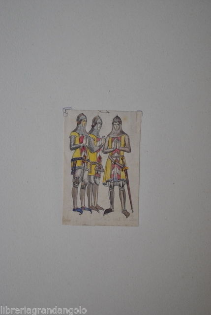 Disegno Acquerello Matita China Soldati Cavalieri Conti Neuchatel Svizzera 1850