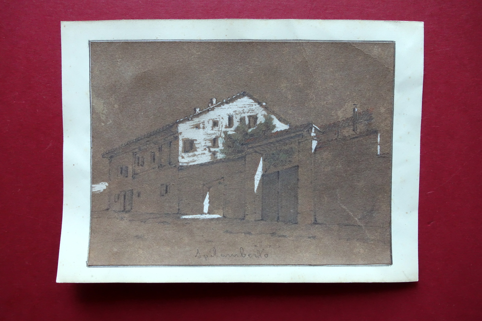 Disegno Originale Spilamberto Modena Conte Alfonso Campi Finale Emilia '800