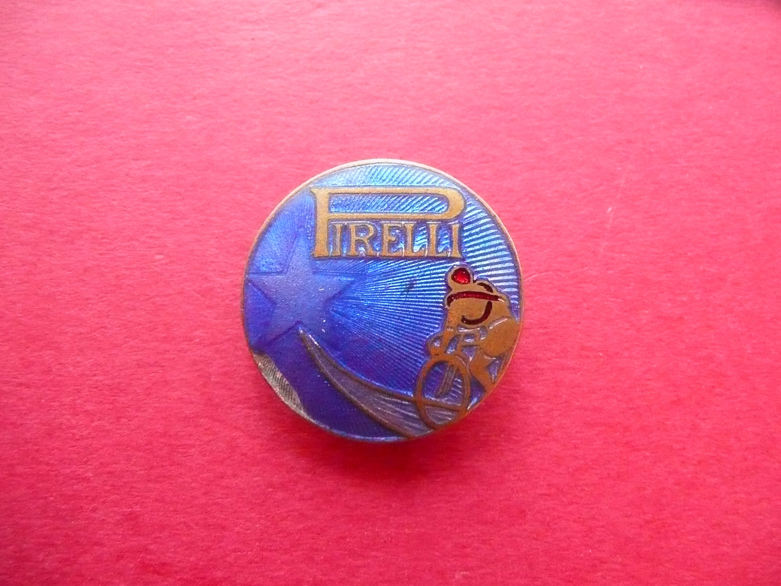 Distintivo Metallico Pirelli Smaltato S.A. Gerosa Milano Originale 174/29