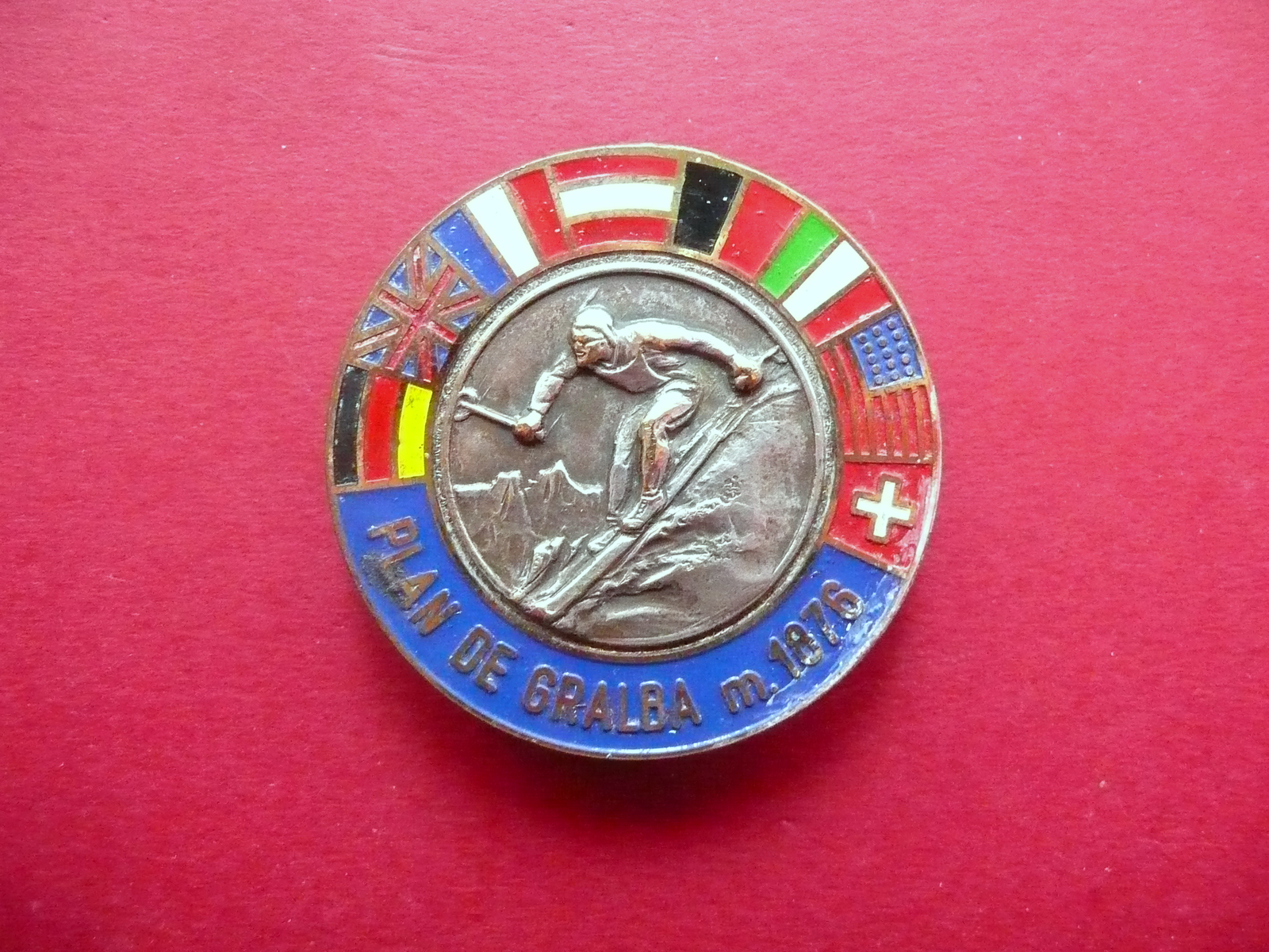 Distintivo Metallico Sci Plan de Gralba Val Gardena Metri 1676 …