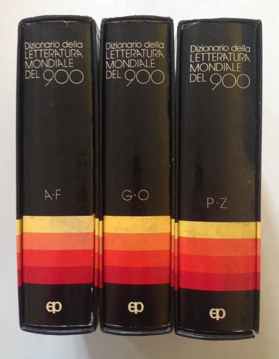 Dizionario Della Letteratura Mondiale del '900 3 Volumi Edizioni Paoline …