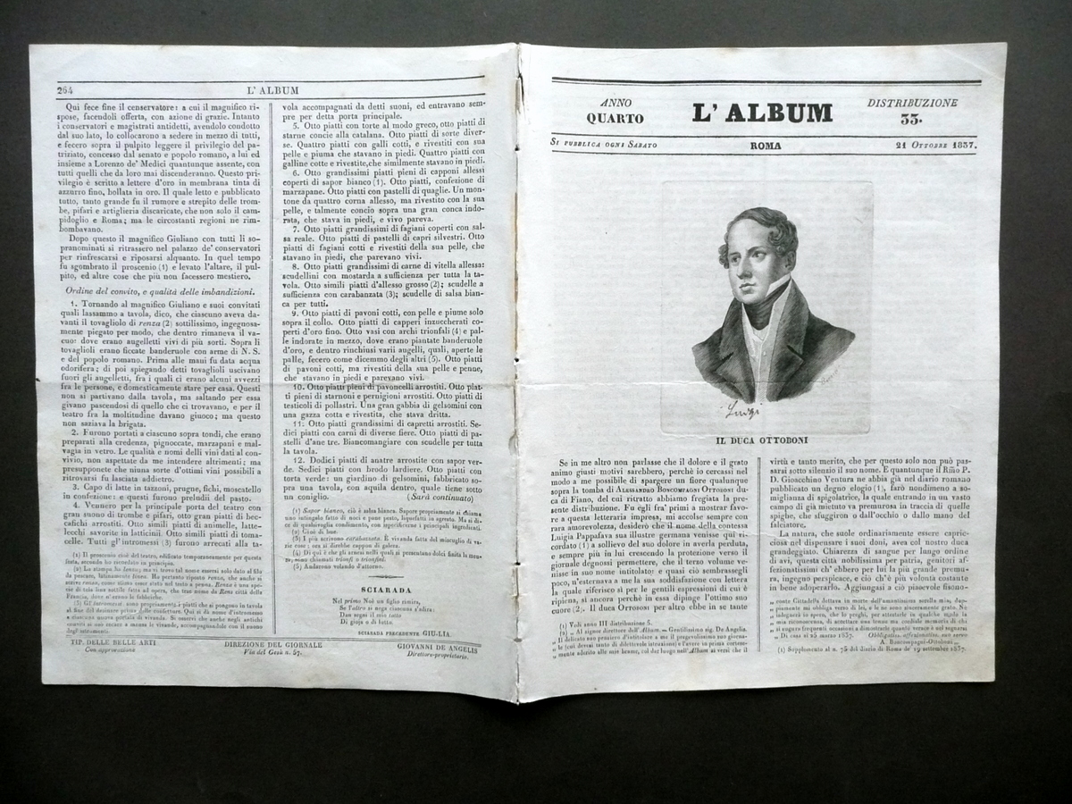 Duca Ottoni Boncompagni Tempio Minerva Assisi L'Album Roma Anno IV …