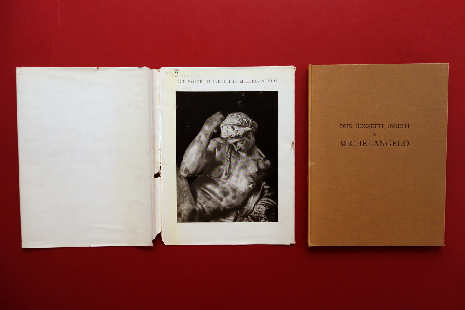 Due Bozzetti Inediti di Michelangelo Odoardo Giglioli La Giuntina 1952 …