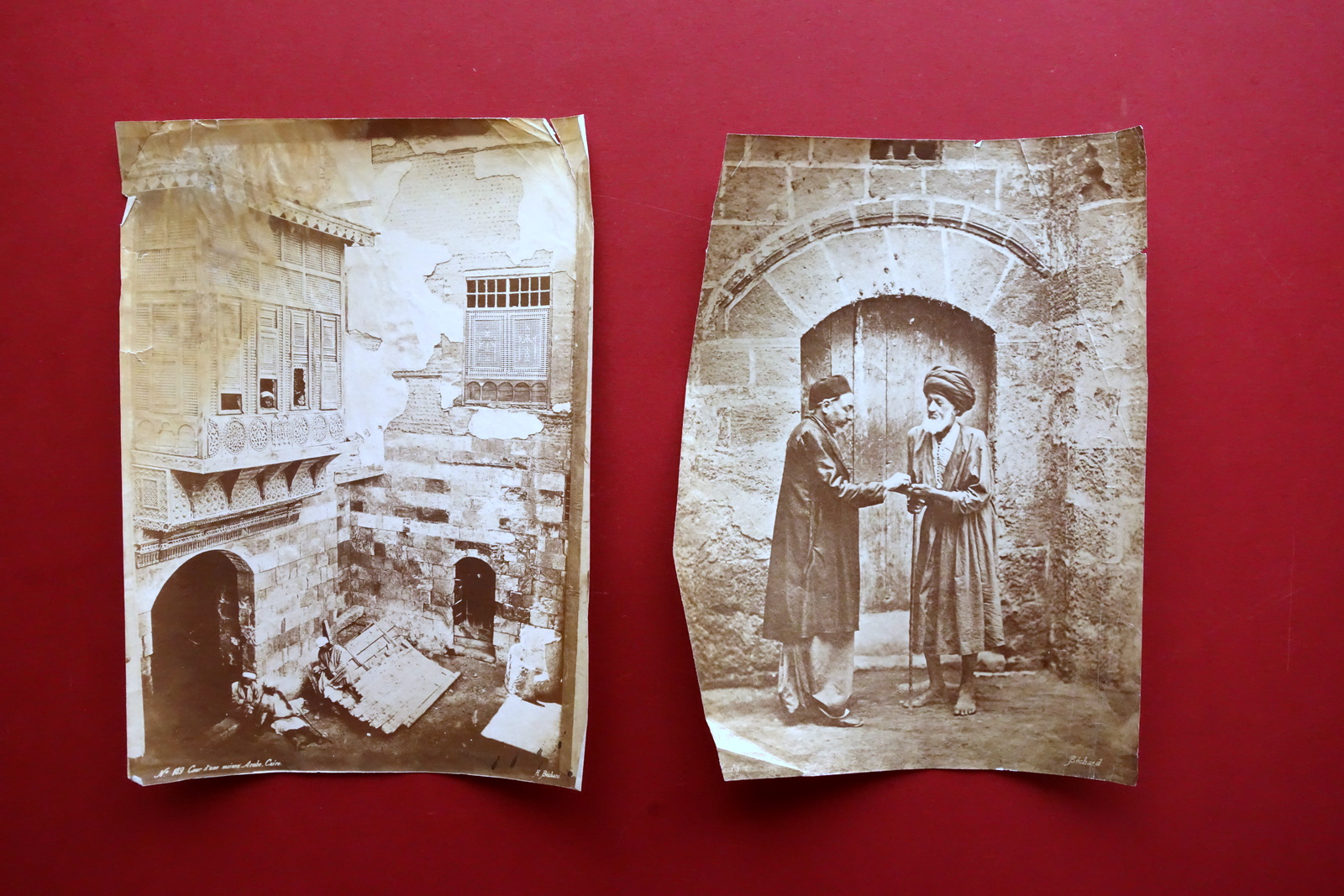 E. Bechard 2 Fotografie Scene di Strada Mendicante il Cairo …