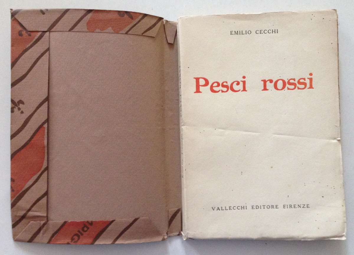 E. Cecchi Pesci Rossi Vallecchi Editore Firenze 1920