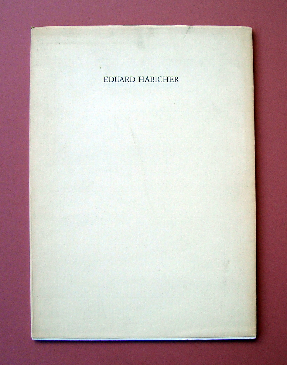 Eduard Habicher catalogo 1987 Rossana Ferri Editore Modena arte scultura