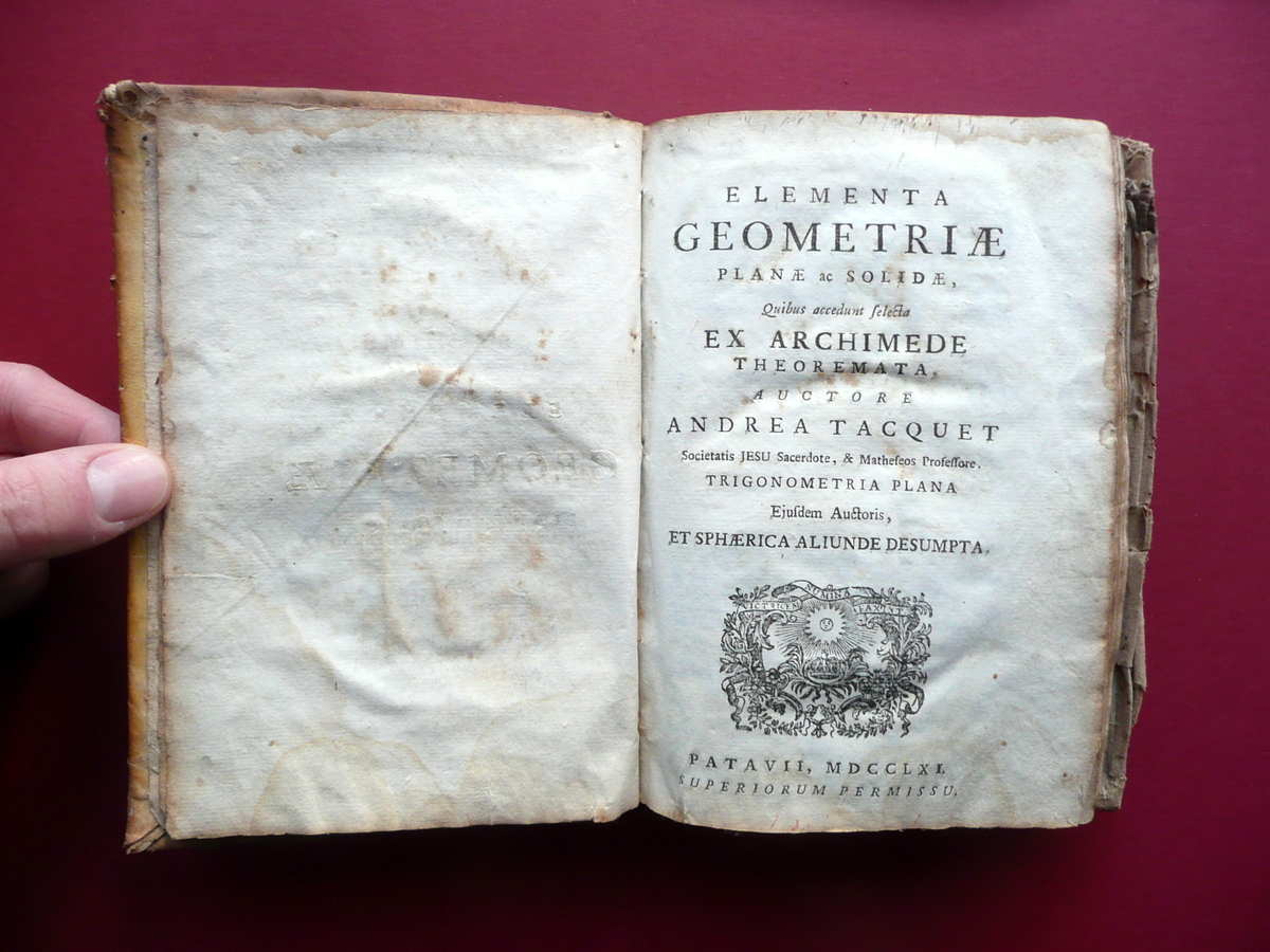 Elementa Geometriae Planae ac Solidae Ex Archimede Theoremata Patavii 1761