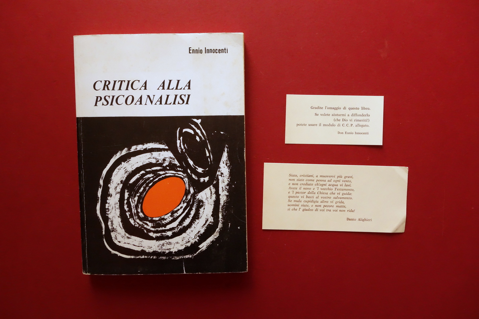 Ennio Innocenti Critica alla Psicoanalisi Sacra Fraternitatis 1988 Molto Raro