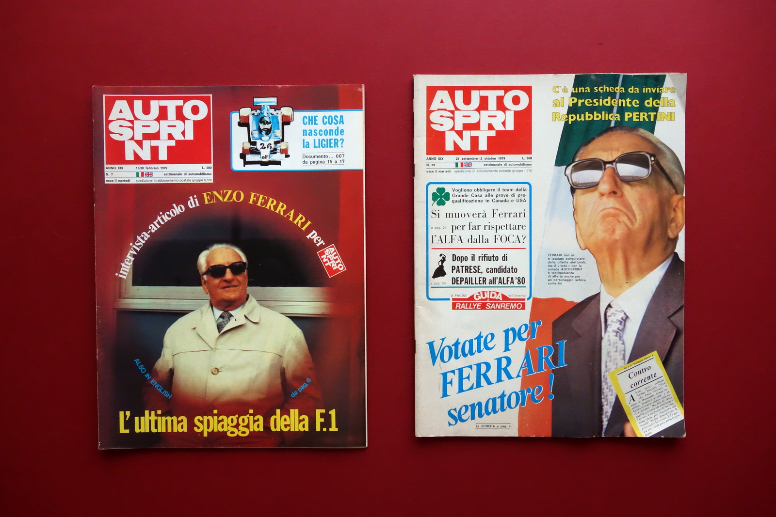 Enzo Ferrari Senatore Ultima Spiaggia per F1 Auto Sprint 2 …