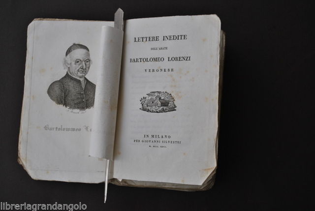 Epistolografia Epistolari Occasione Lorenzi Lettere Inedite Verona Milano 1827