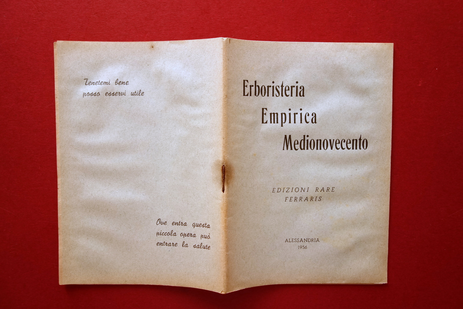 Erboristeria Empirica Medionovecento Edizioni Arte Ferraris Alessandria 1956