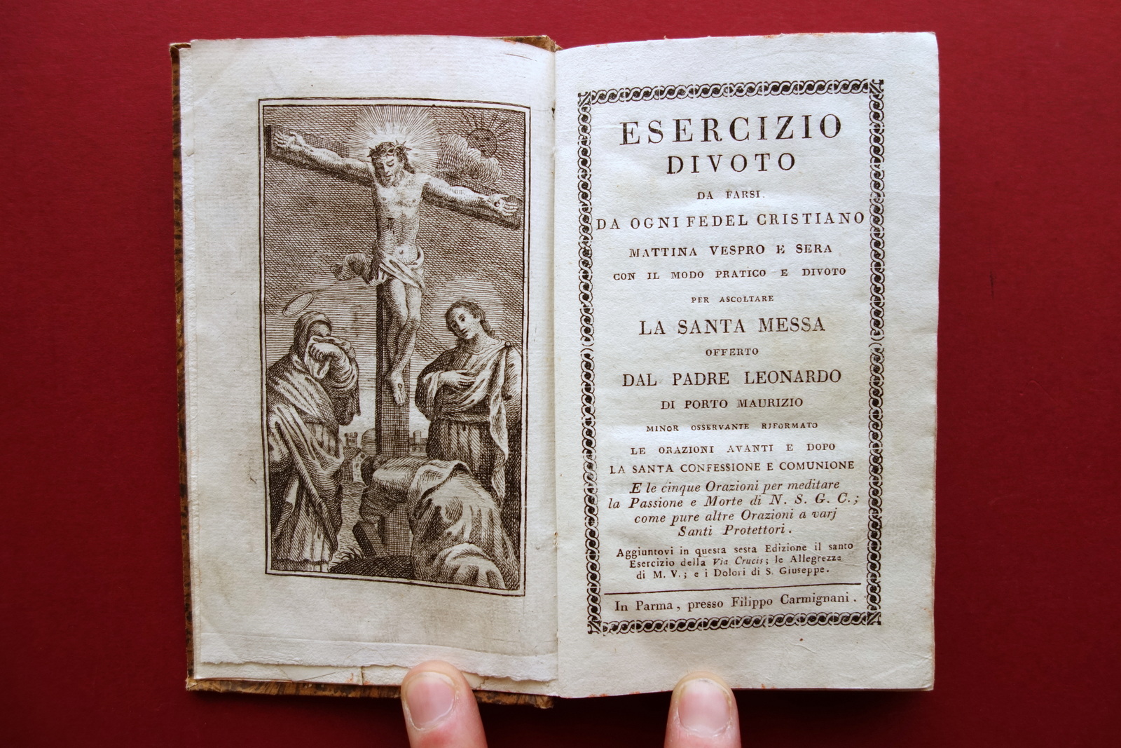 Esercizio Divoto da Farsi da Ogni Fedel Cristiano Carmignani Parma …