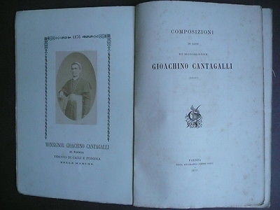 Faenza Cagli Pergola Fotografie d'epoca Libri Autografi Mons. Cantagalli 1877
