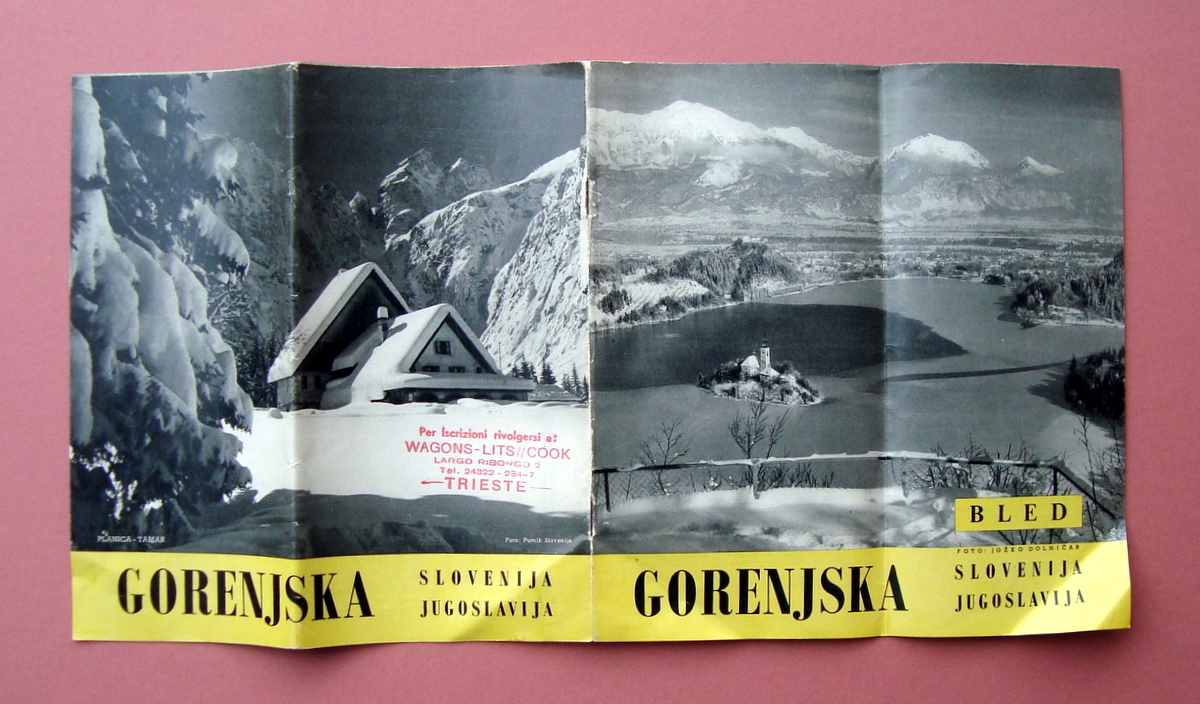 Fascicolo Turistico Gorenjska 1958 Bled Slovenia Jugoslavia