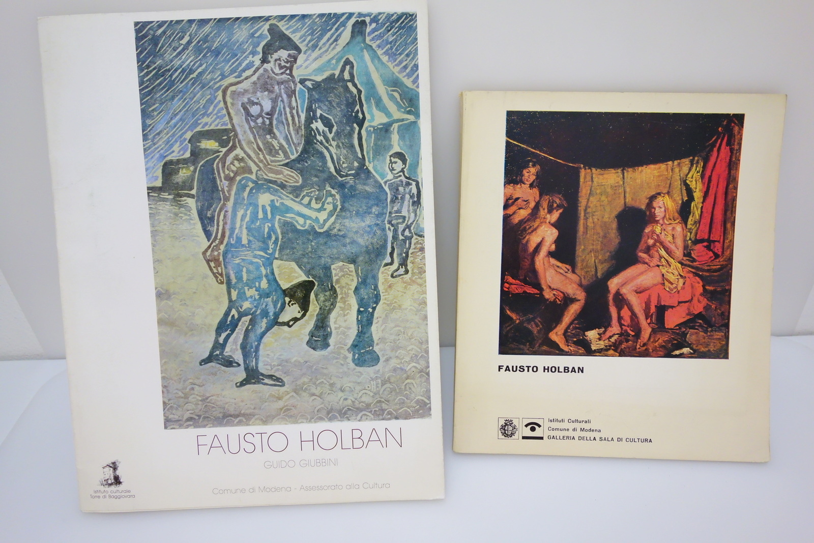 FAUSTO HOLBAN GUIDO GIUBBINI XILOGRAFIE DISEGNI OLI MODENA 1991 AUTOGRAFATO