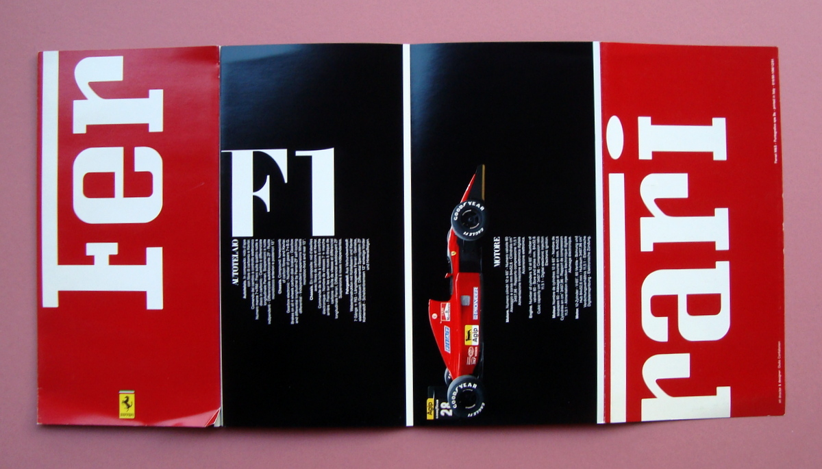 Ferrari Auto pieghevole fisarmonica Puntografico 1991 motori F1