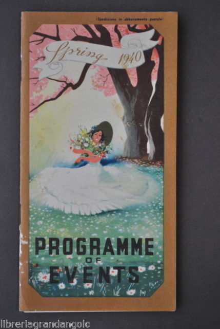 Ferrovie dello Stato Programmi Eventi Turisti Stranieri Programme Events 1940