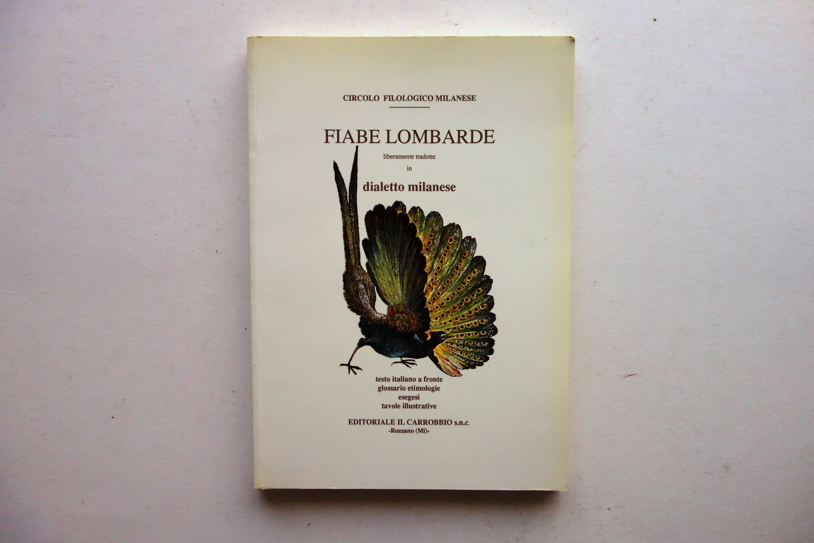 Fiabe Lombarde Liberamente Tradotte in Dialetto Milanese Il Carrobbio 1990