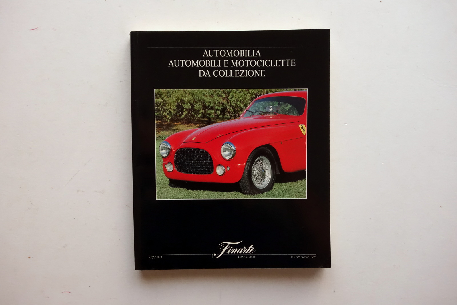 Finarte Catalogo Automobilia Automobili e Motociclette Modena 8-9/12/1990