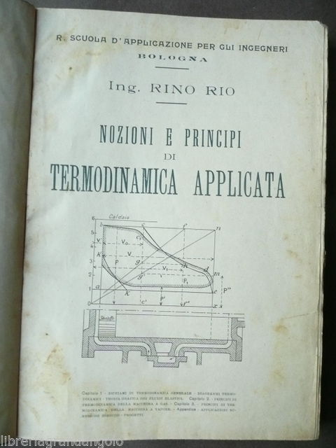 Fisica Termodinamica Applicata Macchine Stantuffo Motori Gas Turbine Idrauliche