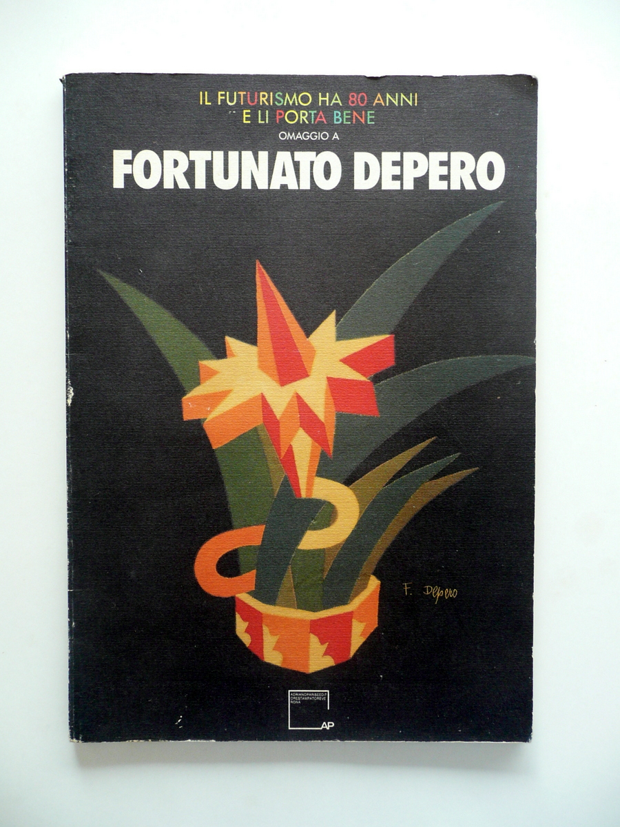 Fortunato Depero Futurismo Catalogo Mostra Palazzolo sull'Oglio Brescia 1989