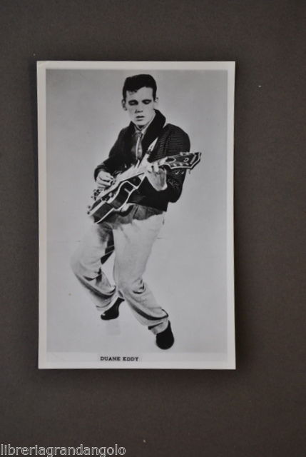 Fotocartolina Ferrania Musica Rock Pop Eddy Duane Elvis 1960