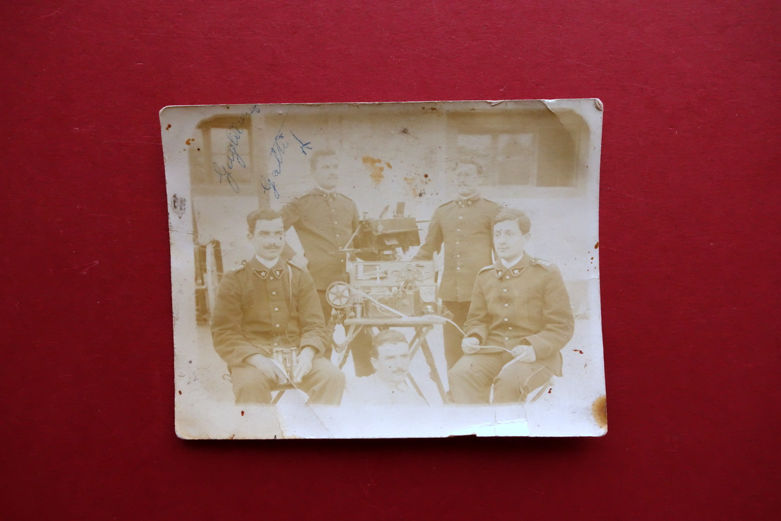 Fotocartolina Militari Regio Esercito Italiano Telegrafo Morse(?) Viaggiata 1910