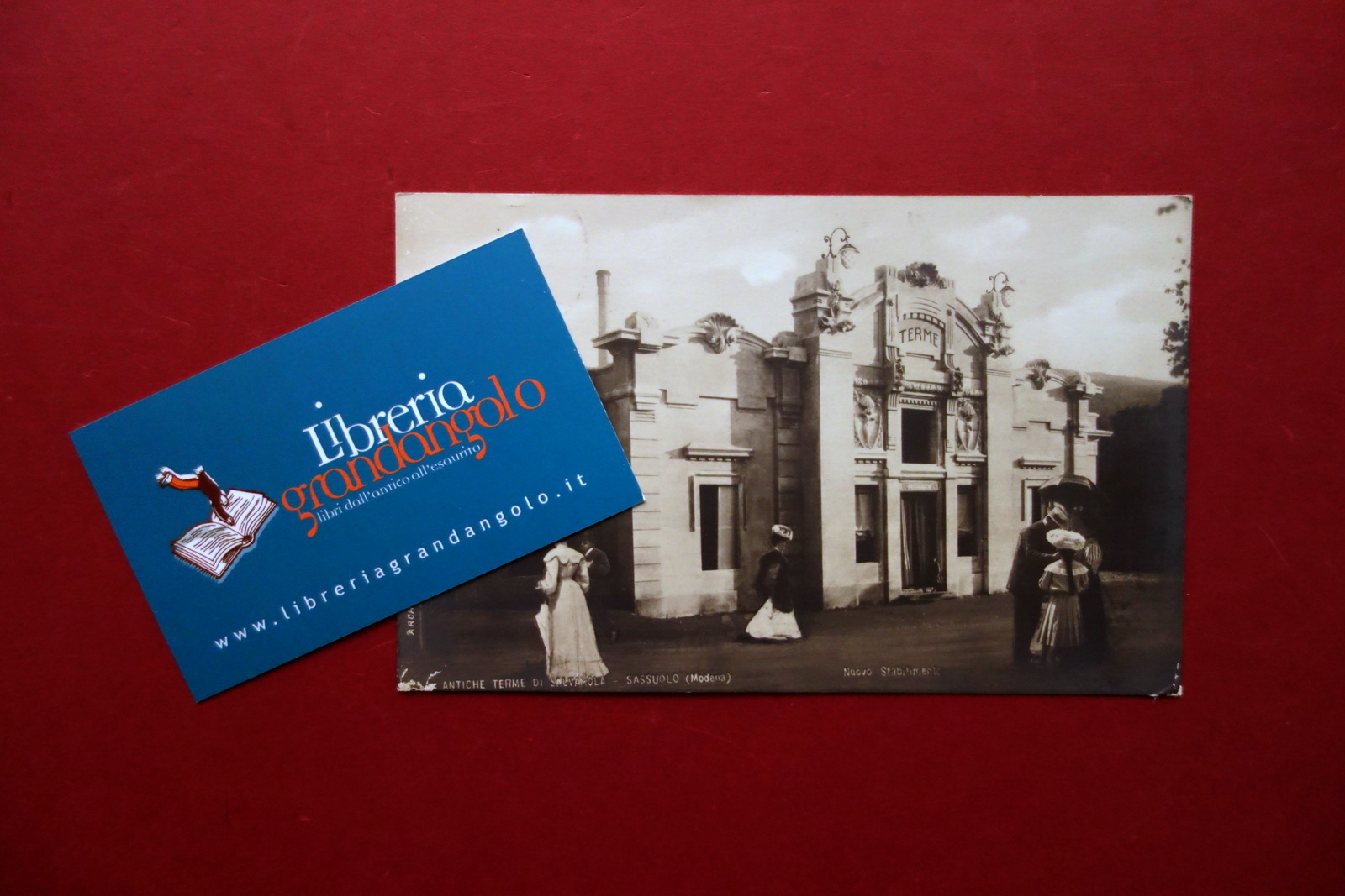 Fotocartolina Sassuolo Terme di Salvarola Architetto Carani Viaggiata 1912