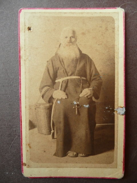 Fotografia Antica 1880 Frate Vincenzo Quesqua San Felice sul Panaro …