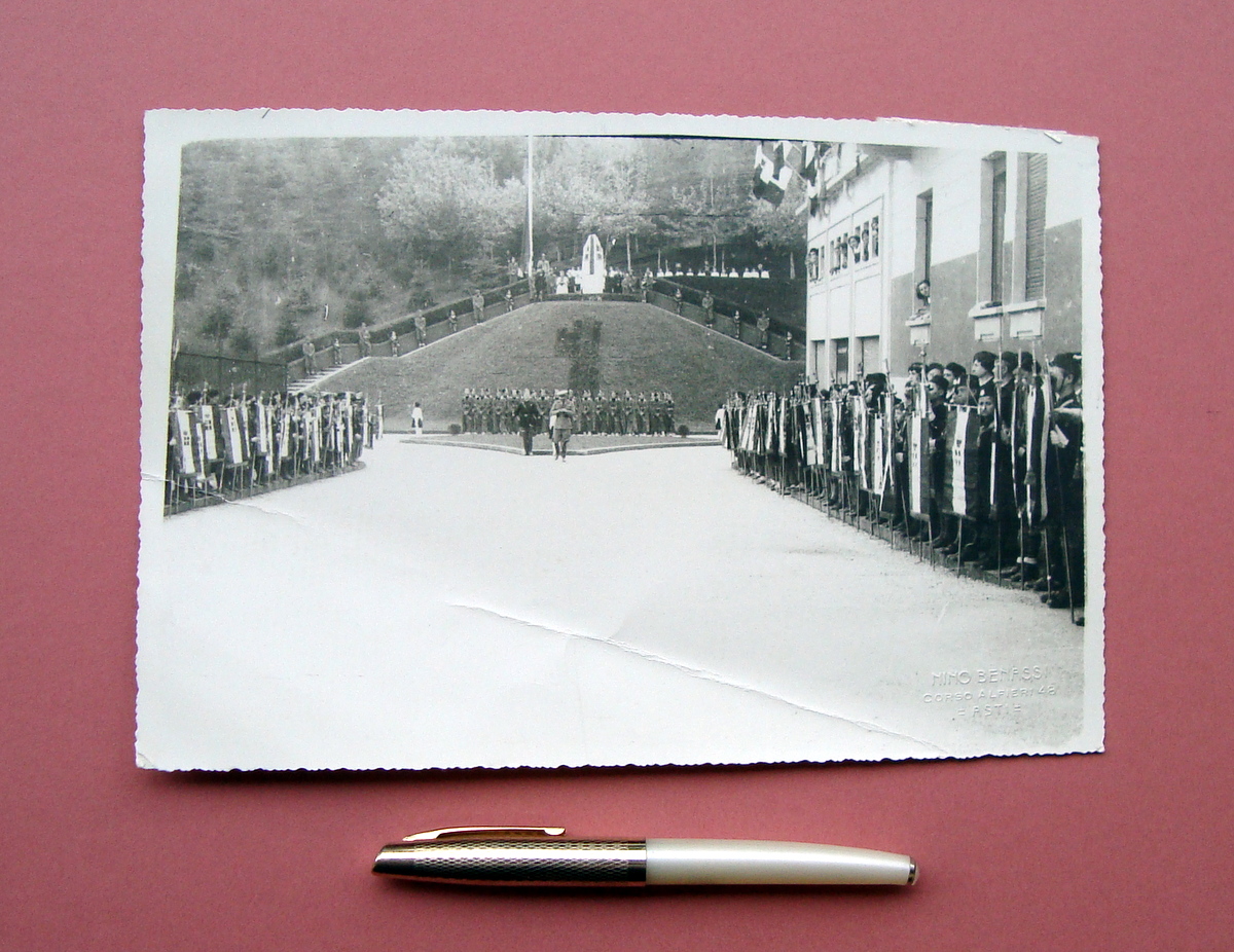 Fotografia Asti Sfilata Inaugurazione labari Balilla Avanguardista foto Benassi