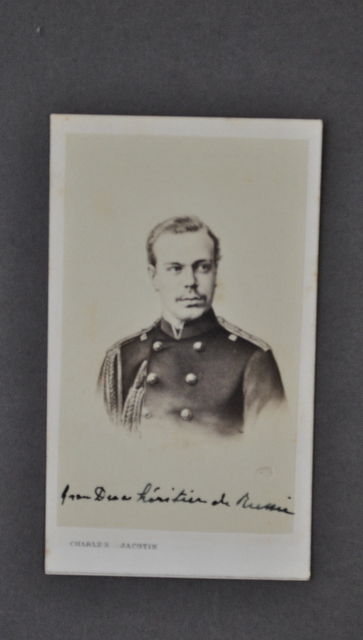 Fotografia Originale Albumina Jacotin Parigi Granduca Ereditario Russia 1860