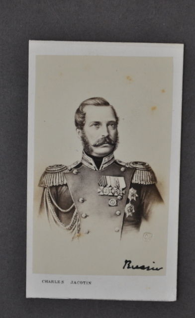Fotografia Originale Albumina Jacotin Parigi Zar Alessandro II Russia 1860