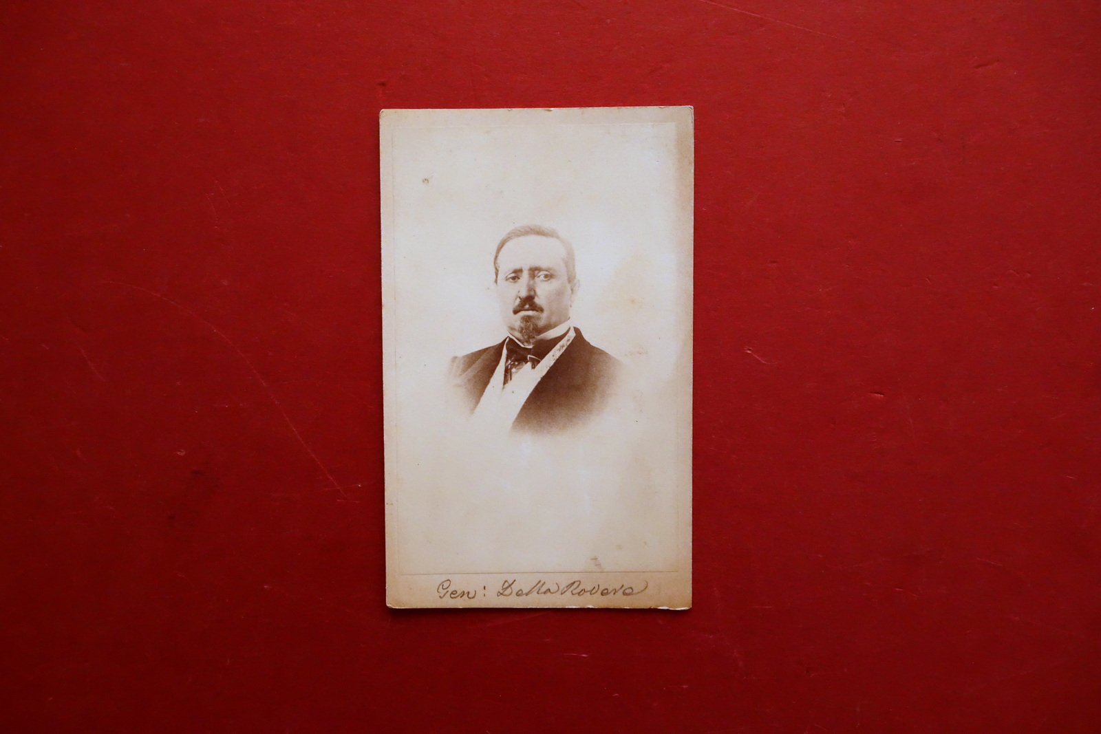 Fotografia Originale Generale Alessandro della Rovere Casale Monferrato '800