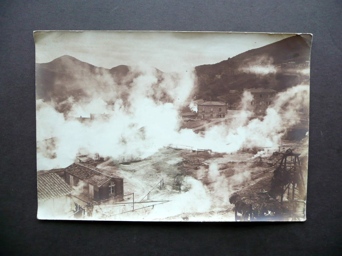 Fotografia Originale Industria Boracifera Castelnuovo Val di Cecina 1911