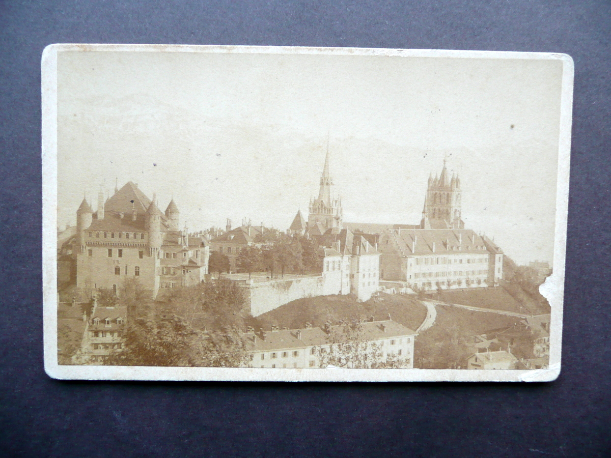 Fotografia Originale Lausanne et la Dent d'Oche Foto C. Louvrier …
