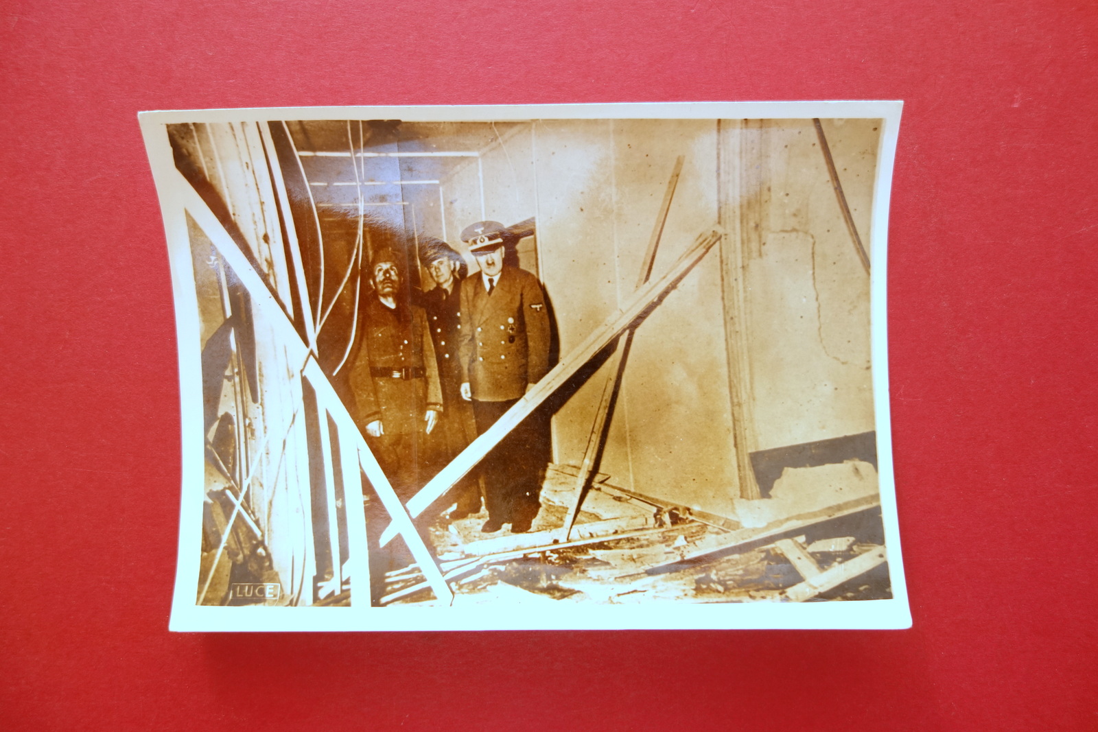 Fotografia Originale LUCE Duce Visita Luogo Attentato Fuhrer 29/7/1944 WW2 …