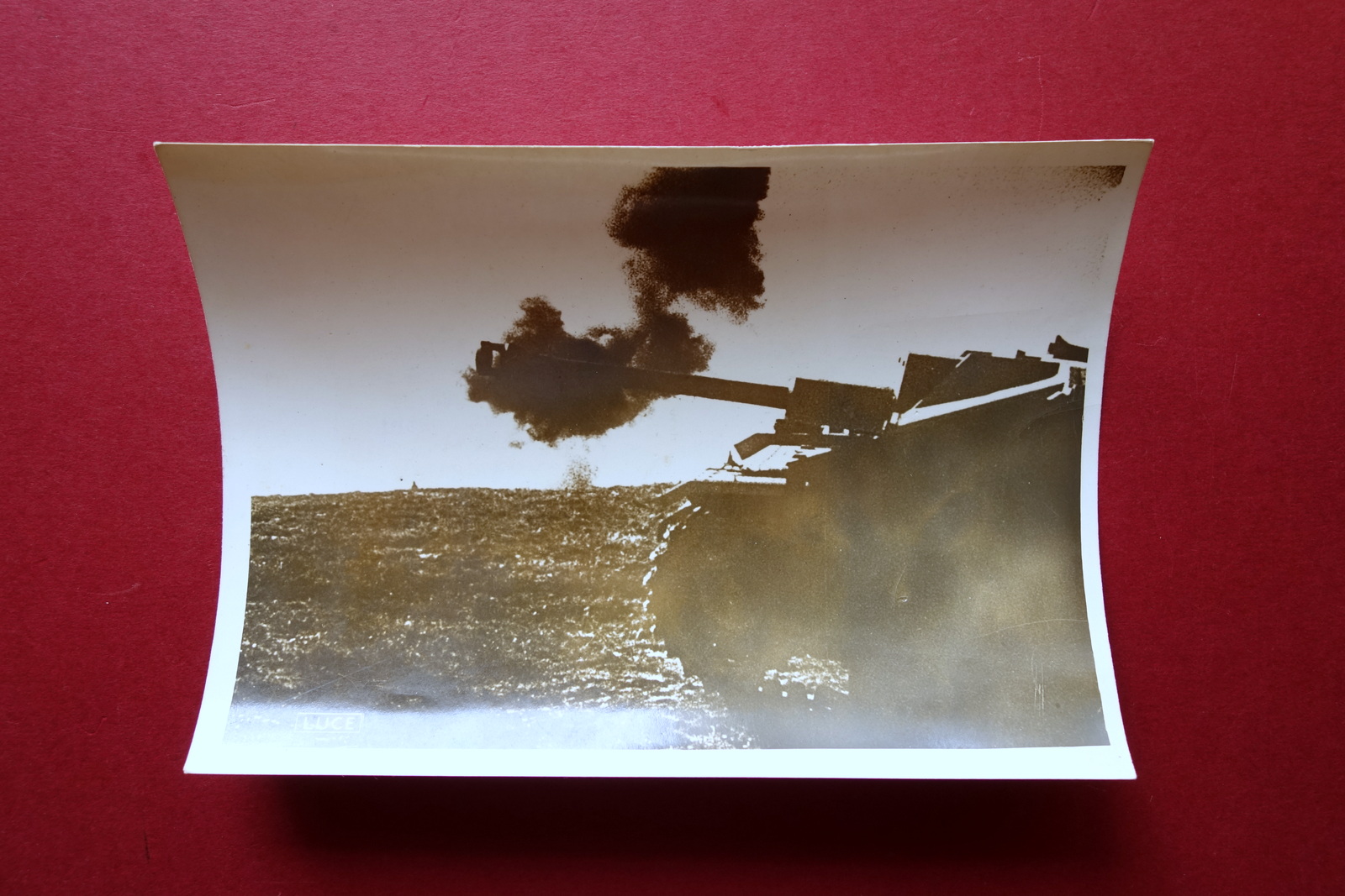 Fotografia Originale LUCE Fronte Normandia 13/7/1944 Carri Armati Tedeschi WW2