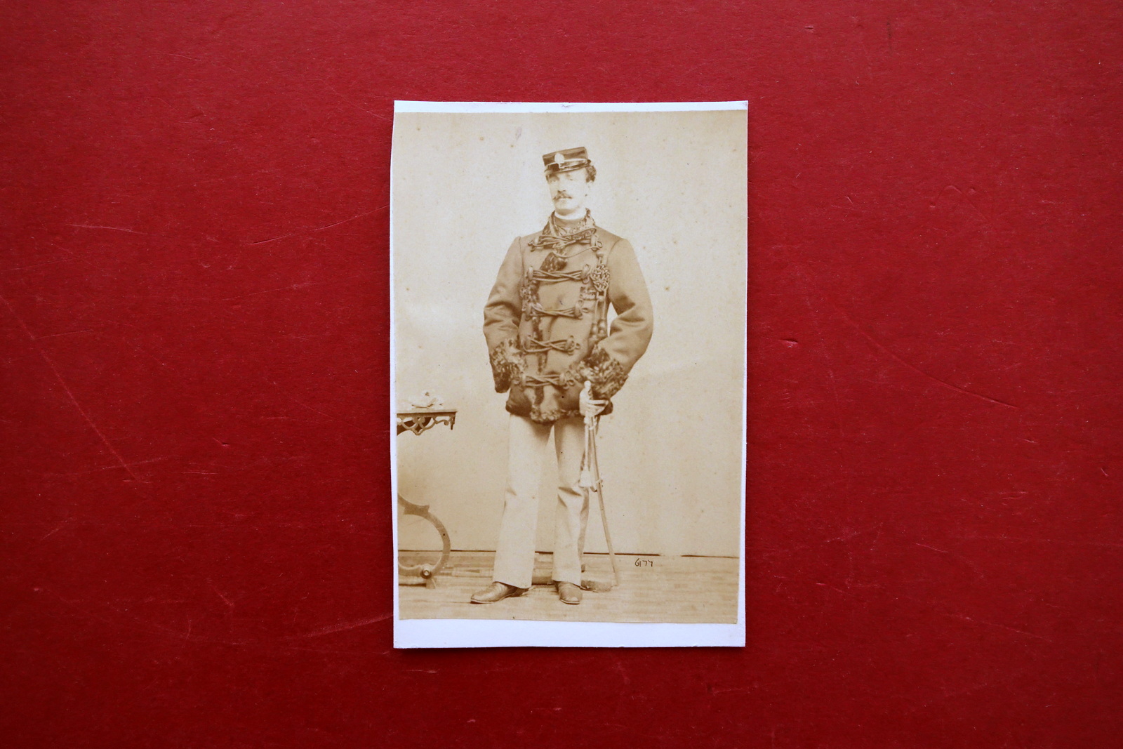 Fotografia Originale Militare in Uniforme Cavalleria? a Corpo Intero 1860 …