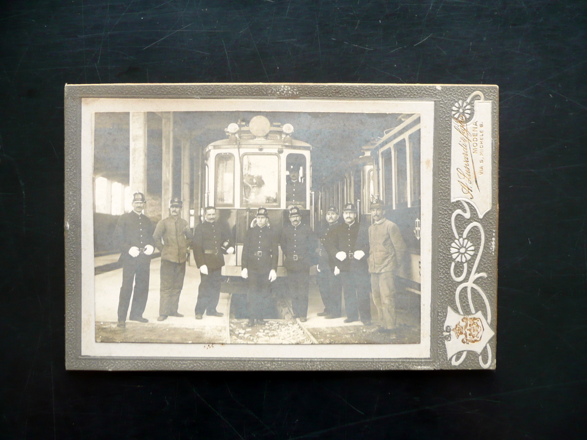 Fotografia Originale Modena Tram Treni Foto Lunardi Primo '900 Deposito …