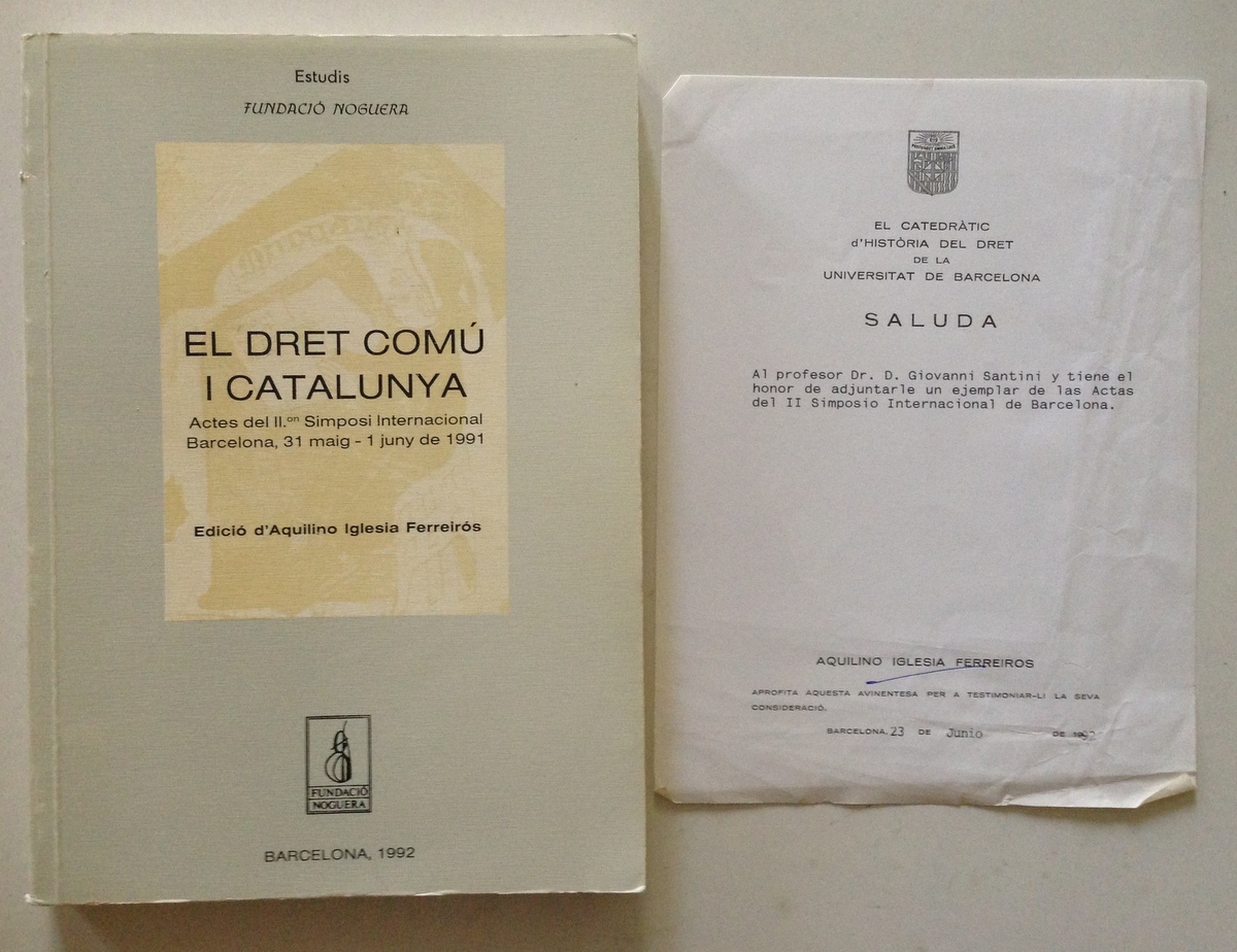 Fundacio Noguera El Dret Comu Catalunya 2 Simposi Internacional 1991 …
