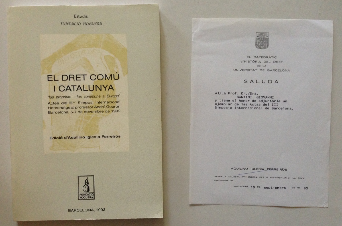 Fundacio Noguera El Dret Comu Catalunya 3 Simposi Internacional 1992 …