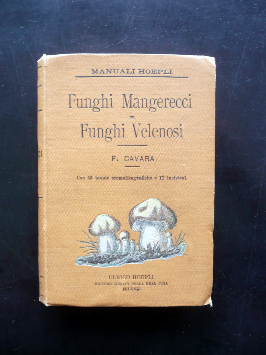 Funghi Mangerecci e Velenosi F. Cavara Hoepli Mi. 1897 1 …