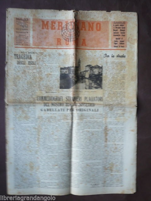 Futurismo Marinetti F. T. Teatro Sintetico Meridiano Roma 1941 Commediografi