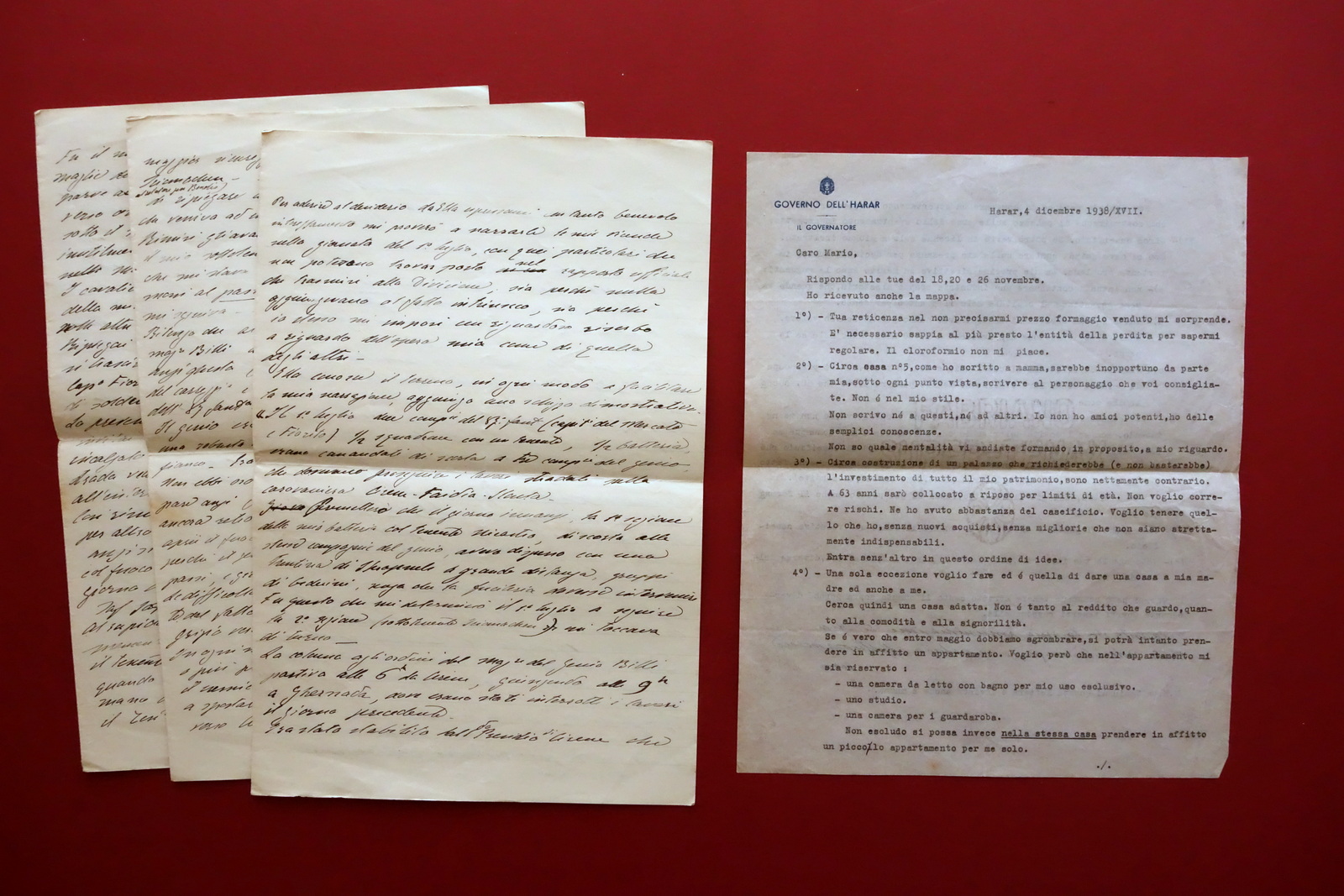 Generale Guglielmo Nasi Relazione Autografa Cirene Libia 1913 Lettera Harar …