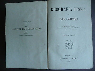 Geografia Fisica Geologia Vegetazione Insetti Pesci Rettili Libri Antichi 1868