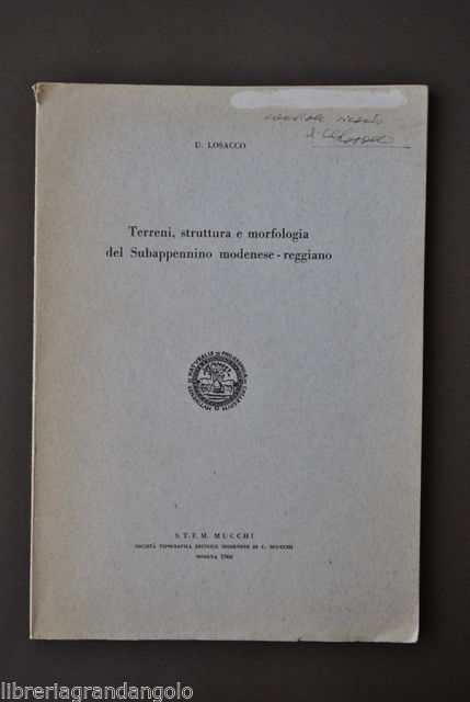 Geologia Losacco Terreni Struttura Morfologia Sub Appennino Modena Reggio 1966