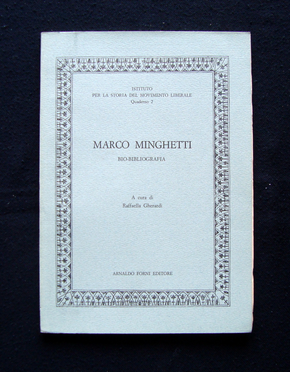 Gherardi Raffaella Marco Minghetti 1977 Movimento Libera Forni Editore Correggio