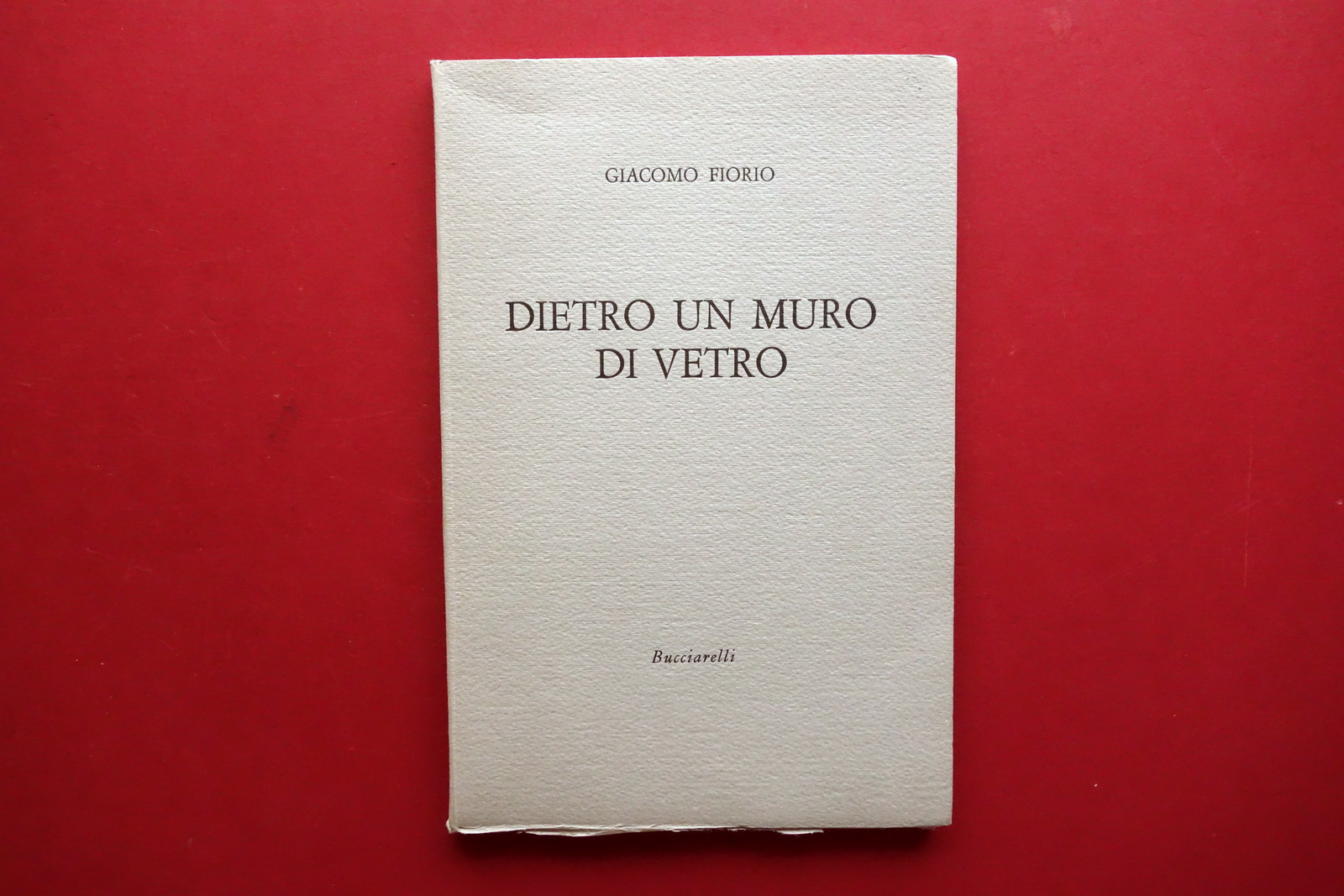 Giacomo Fiorio Dietro un Muro di Vetro Bucciarelli Acqueforti Orfeo …