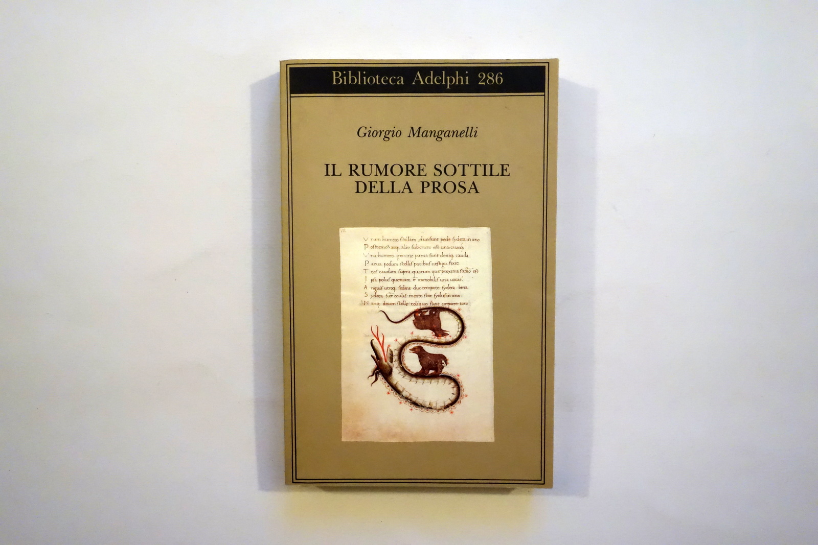 Giorgio Manganelli il Rumore Sottile della Prosa Adelphi 1994 1∞ …